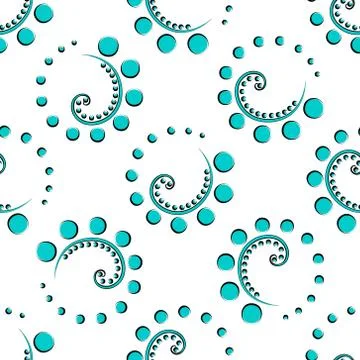 Seamless vector background of bubbles Stock Illustration