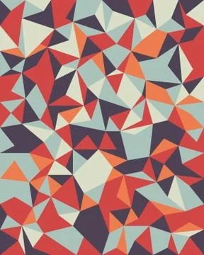 Seamless Vector Background from cells, triangles Stock Illustration