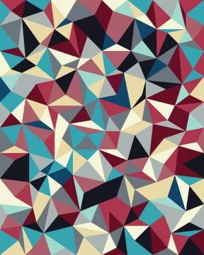 Seamless Vector Background from cells, triangles Stock Illustration