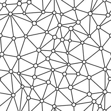 Seamless Vector Background from cells, triangles. Irregular Mosaic backdrop. 스톡 일러스트