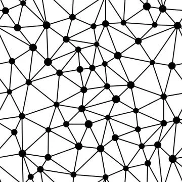 Seamless Vector Background from cells, triangles. Irregular Mosaic backdrop. Illustrazione stock