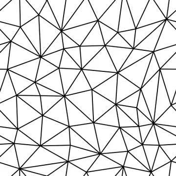 Seamless Vector Background from cells, triangles. Irregular Mosaic backdrop. 스톡 일러스트