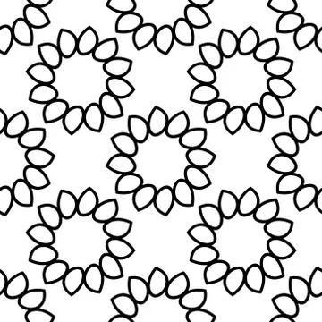 Seamless vector background. Floral ornament Stock Illustration