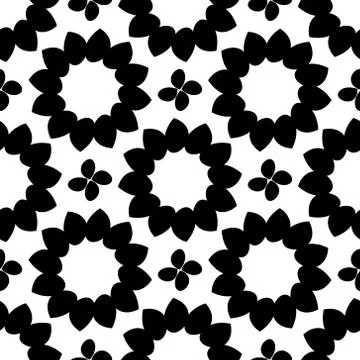 Seamless vector background. Floral ornament Stock Illustration