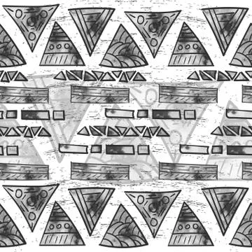 Seamless vector background geometric pattern. Scandinavian  style Illustrazione stock