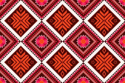 Seamless Vector Background geometric pattern Suitable for destroying fabrics, Stock Illustration