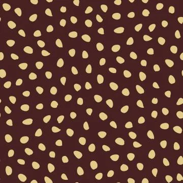 Seamless Vector Background With Golden Shapes Stock Illustration