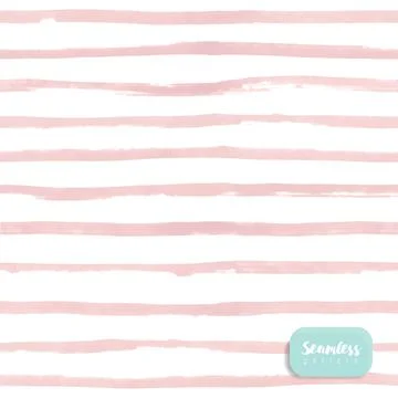 Seamless vector background with hand drawn watercolor stripes Stock-Illustration