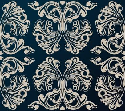 Seamless vector background. Medieval Ornament Stock Illustration