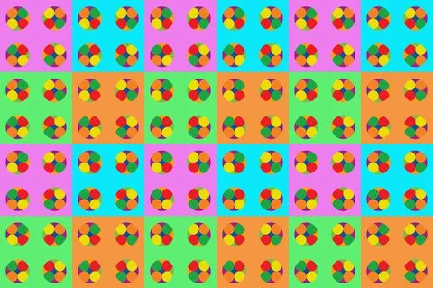 Seamless Vector Background multicolored glass beads geometric pattern Perfect Stock Illustration