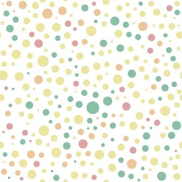 Seamless Vector Background. Pattern With Colored Random Shapes Stock Illustration
