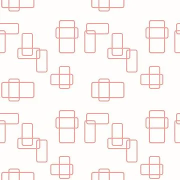 Seamless Vector Background. Pattern With Random Shapes Illustrazione stock