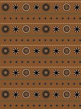Seamless vector background with round patterned elements. Illustrazione stock