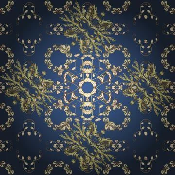 Seamless vector background. Seamless floral pattern. Sketch baroque, damask. Gra 스톡 일러스트