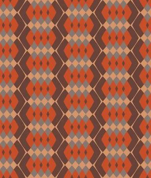 Seamless vector background from shapes created from modified diamonds. Stock Illustration