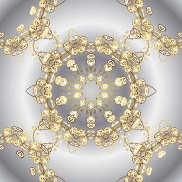 Seamless vector background. Sketch baroque, damask. Seamless floral pattern. Gra Stock Illustration