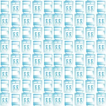 Seamless vector background for water cooler Seamless vector pattern with b... 스톡 사진