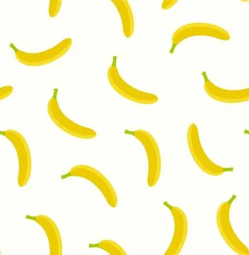 Seamless. Vector. Banana. Stock Illustration
