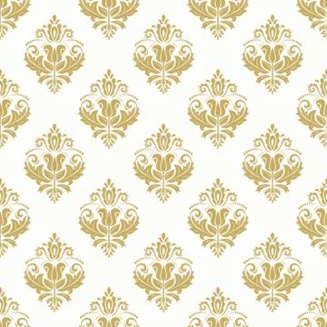 Seamless Vector Baroque Pattern 스톡 일러스트