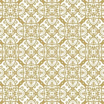 Seamless Vector Baroque Pattern 스톡 일러스트
