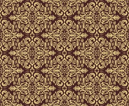 Seamless Vector Baroque Pattern イラスト素材