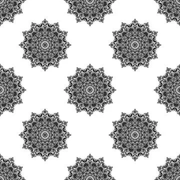 Seamless Vector Baroque Pattern Stock Illustration