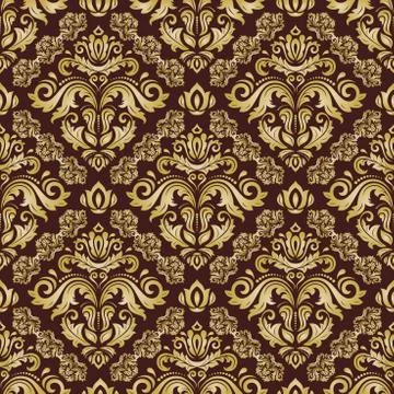 Seamless Vector Baroque Pattern Illustrazione stock