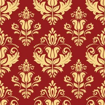 Seamless Vector Baroque Pattern Stock Illustration