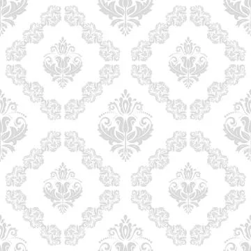 Seamless Vector Baroque Pattern Stock Illustration