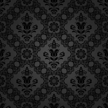 Seamless Vector Baroque Pattern Illustrazione stock
