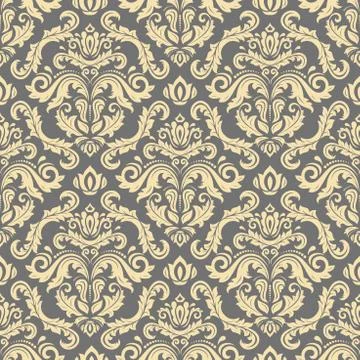 Seamless Vector Baroque Pattern Illustrazione stock
