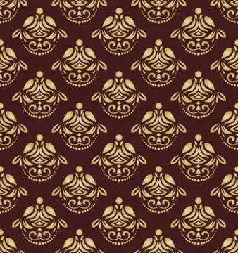 Seamless Vector Baroque Pattern イラスト素材