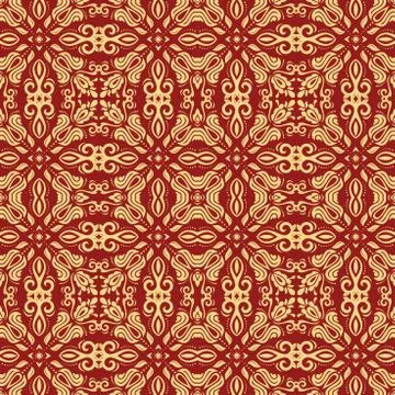 Seamless Vector Baroque Pattern 스톡 일러스트