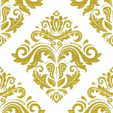 Seamless Vector Baroque Pattern 스톡 일러스트