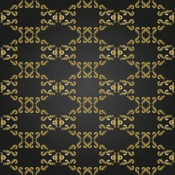Seamless Vector Baroque Pattern Stock Illustration