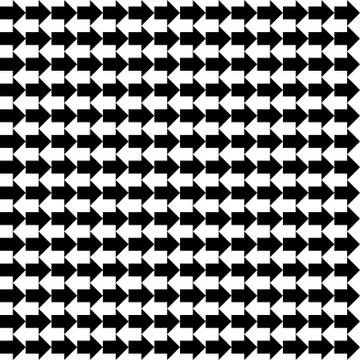 Seamless vector black white arrows pattern texture Stock Illustration