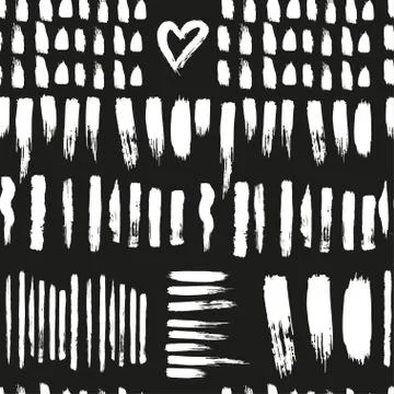 Seamless vector brush pattern. Stockillustratie