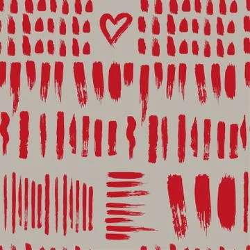 Seamless vector brush pattern. Stock Illustration