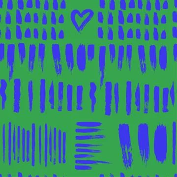 Seamless vector brush pattern. Illustrazione stock