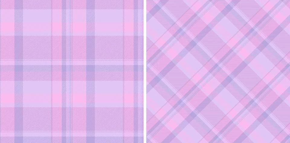 Seamless vector check of textile texture pattern with a plaid fabric tartan.. Stock Illustration