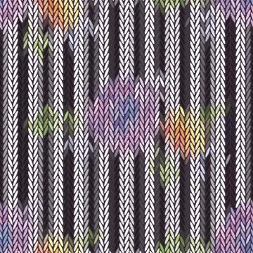 Seamless vector chevron pattern fabric textile 스톡 일러스트