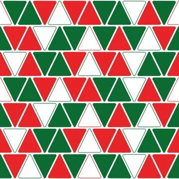 Seamless vector christmas pattern with Christmas triangle winter geometrical  스톡 일러스트