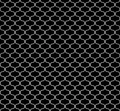 Seamless vector circular geometric figures ornament pattern design. 스톡 일러스트