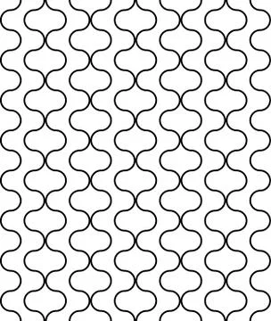 Seamless vector circular geometric figures ornament pattern design. Illustrazione stock