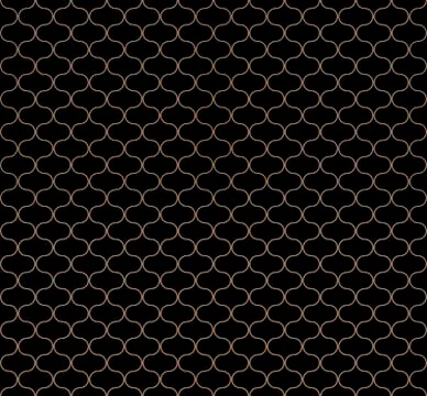 Seamless vector circular geometric figures ornament pattern design. Stock Illustration