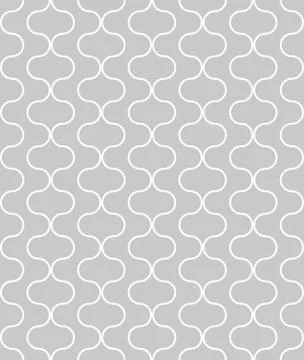 Seamless vector circular geometric figures ornament pattern design. Stock Illustration