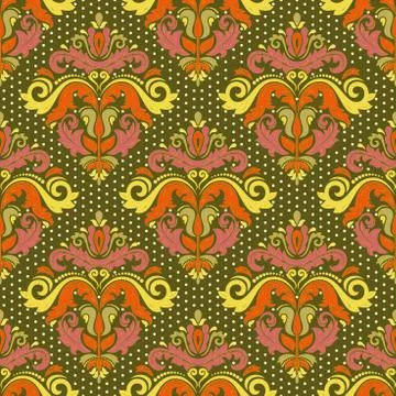 Seamless Vector Classic Pattern Stock Illustration