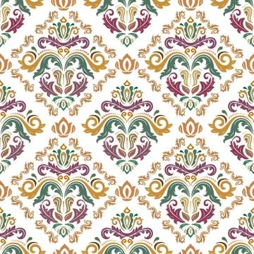 Seamless Vector Classic Pattern Stock Illustration