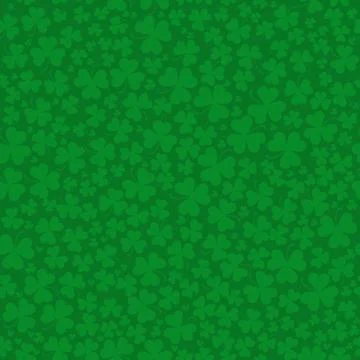 Seamless vector clover background for St. Patricks Day Illustrazione stock