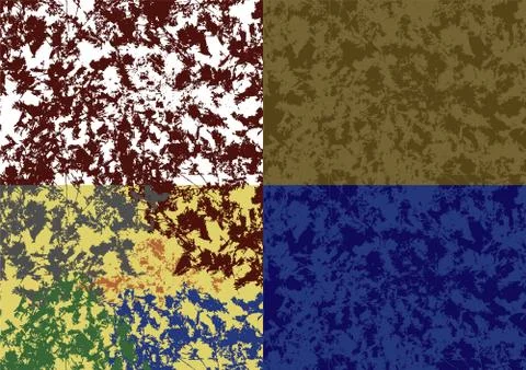 Seamless vector colored grunge texture with rough brush strokes and scratches 库存插图